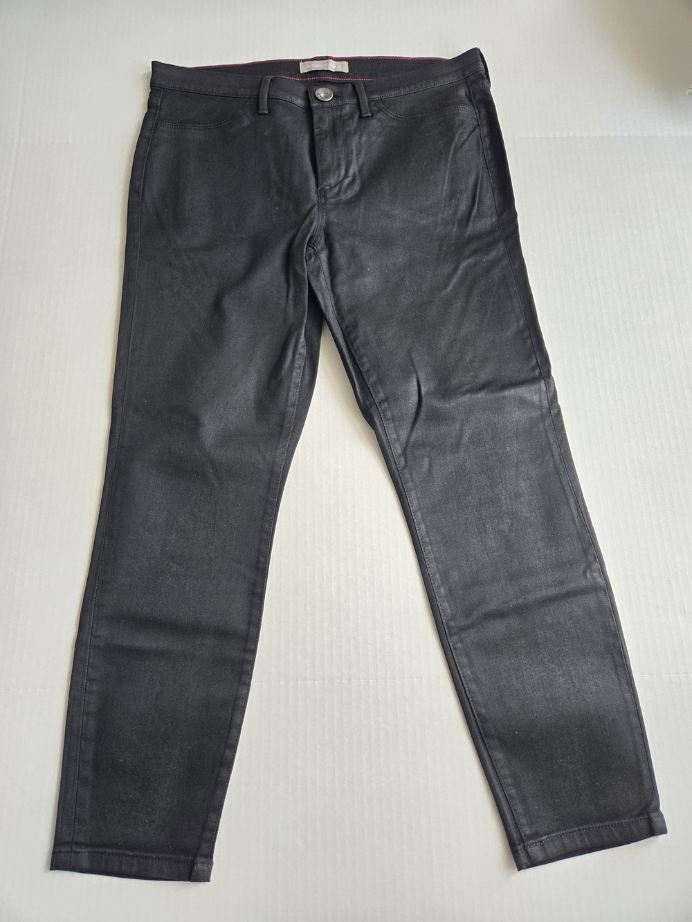 Banana Republic Black Coated Skinny Jeans - Size 28 Petite ‐ NWT